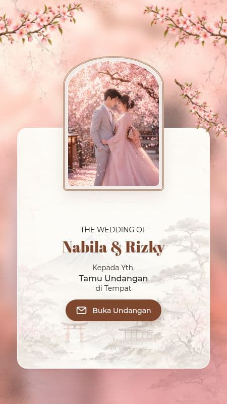 Preview tema undangan Vistiq